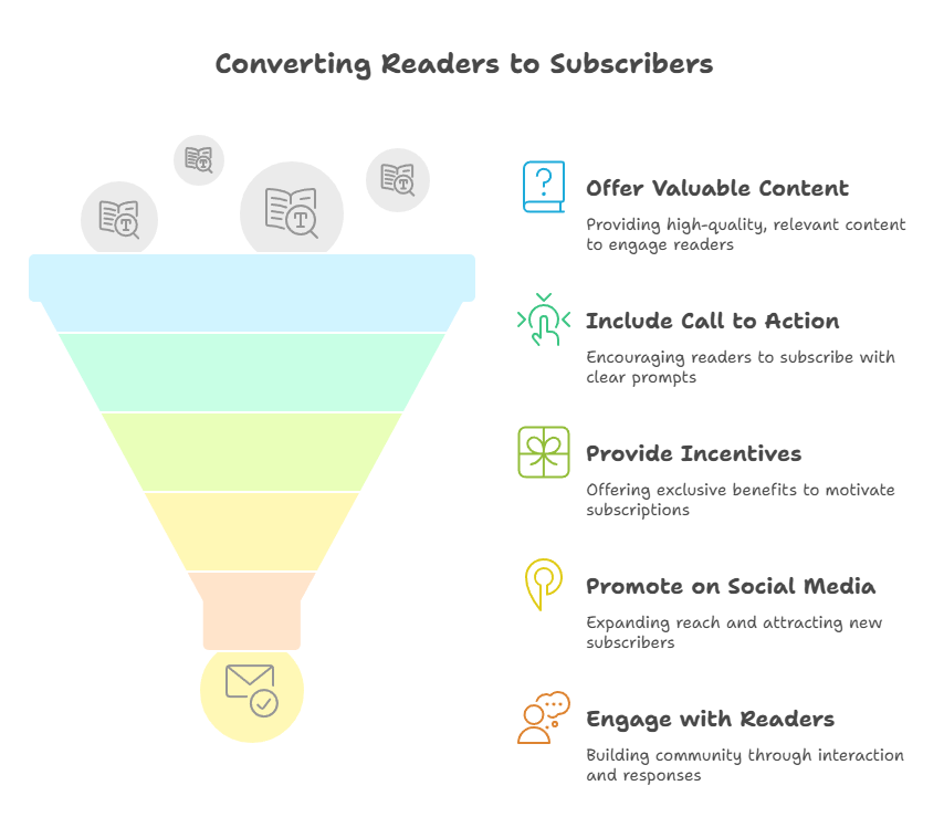 Convert your Readers into subscribers