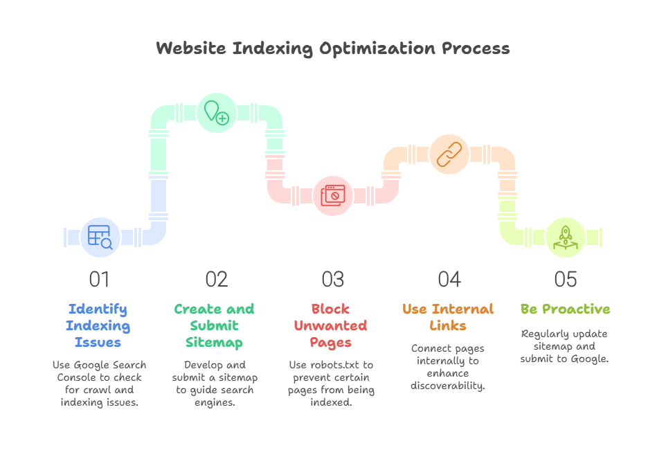 How can you optimize your website for indexing?