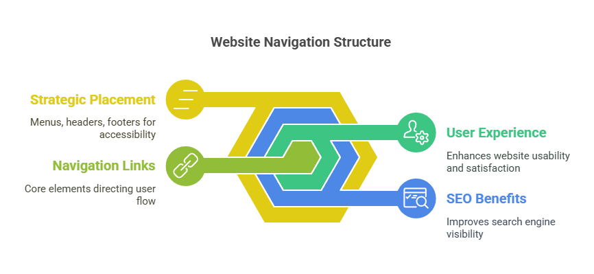 What are navigation links?